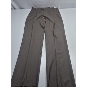 VTG Asher Essentials Dress Pants Men's 40x36 Brown Super 100s Wool Unhemmed NWT